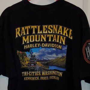Rattlesnake Mountain Genuine Harley-Davidson tee – XL Tri-Cities, Washington